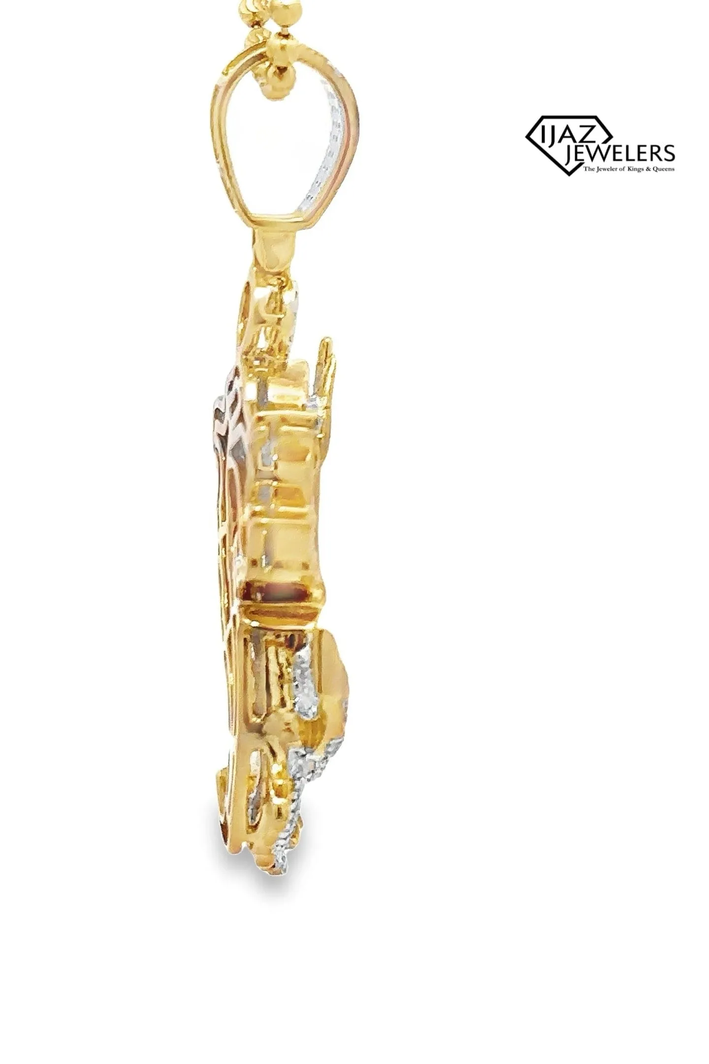 10K Gold 0.32 CTW Diamond Mermaid Anchor Charm