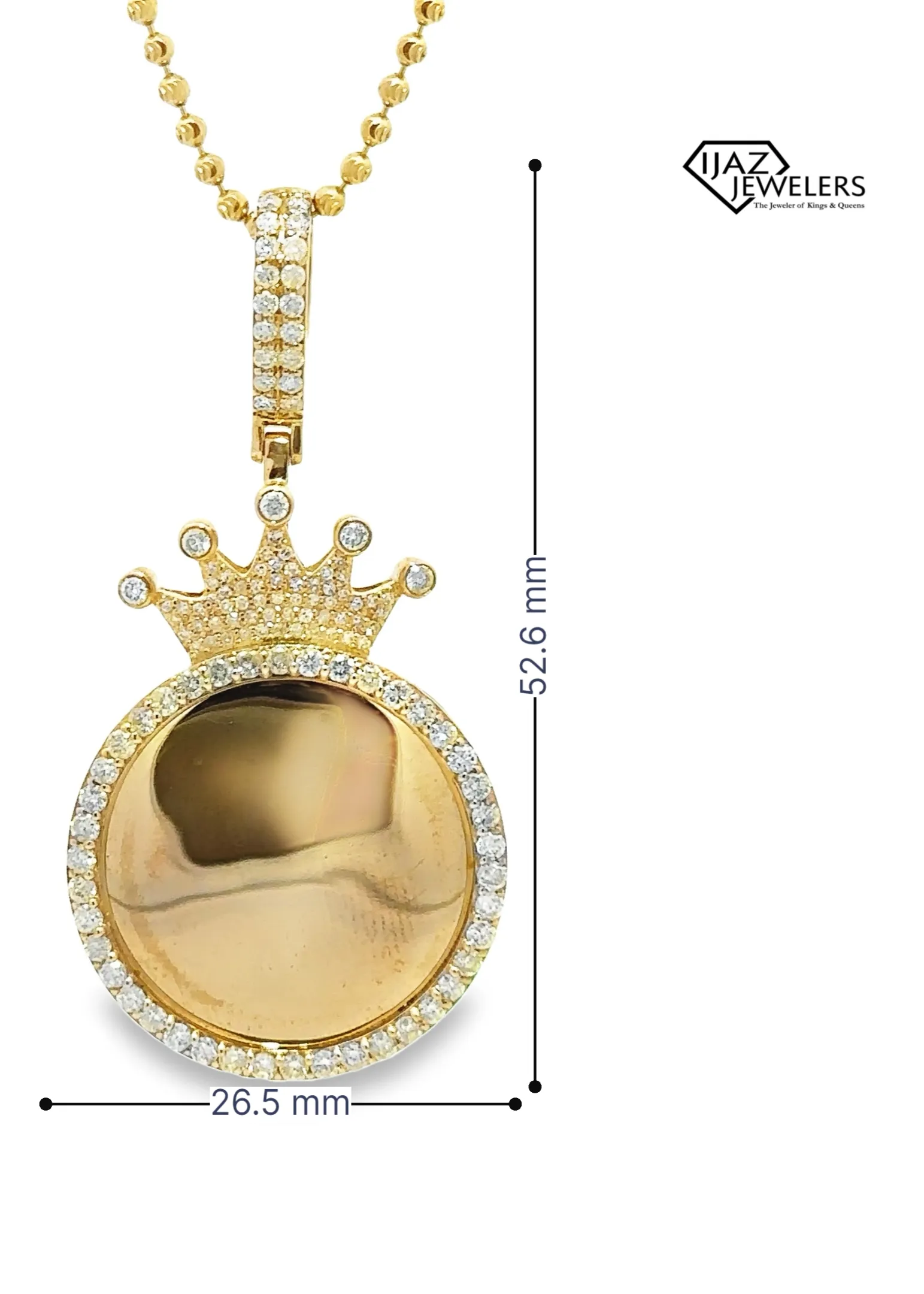 10K Gold 1.49 CTW Diamond Picture Charm