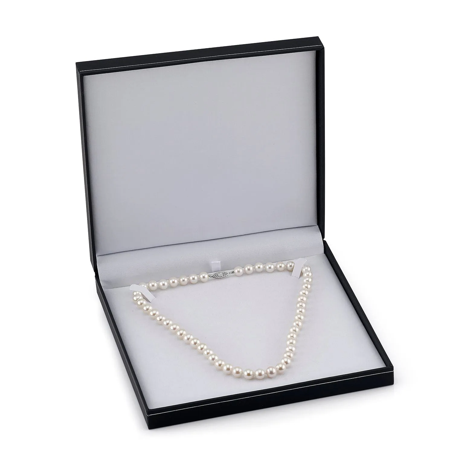 11.5-12.5mm White Freshwater Pearl Necklace - AAA Quality