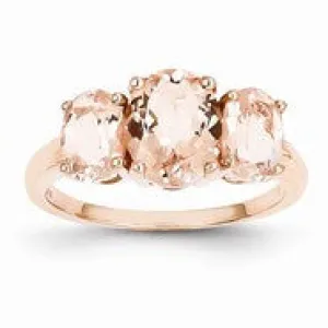 14k Rose Gold Morganite Ring