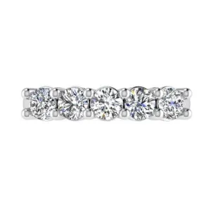 5 Diamond Semi Eternity Ring 18K Gold (1.25 ct.tw)