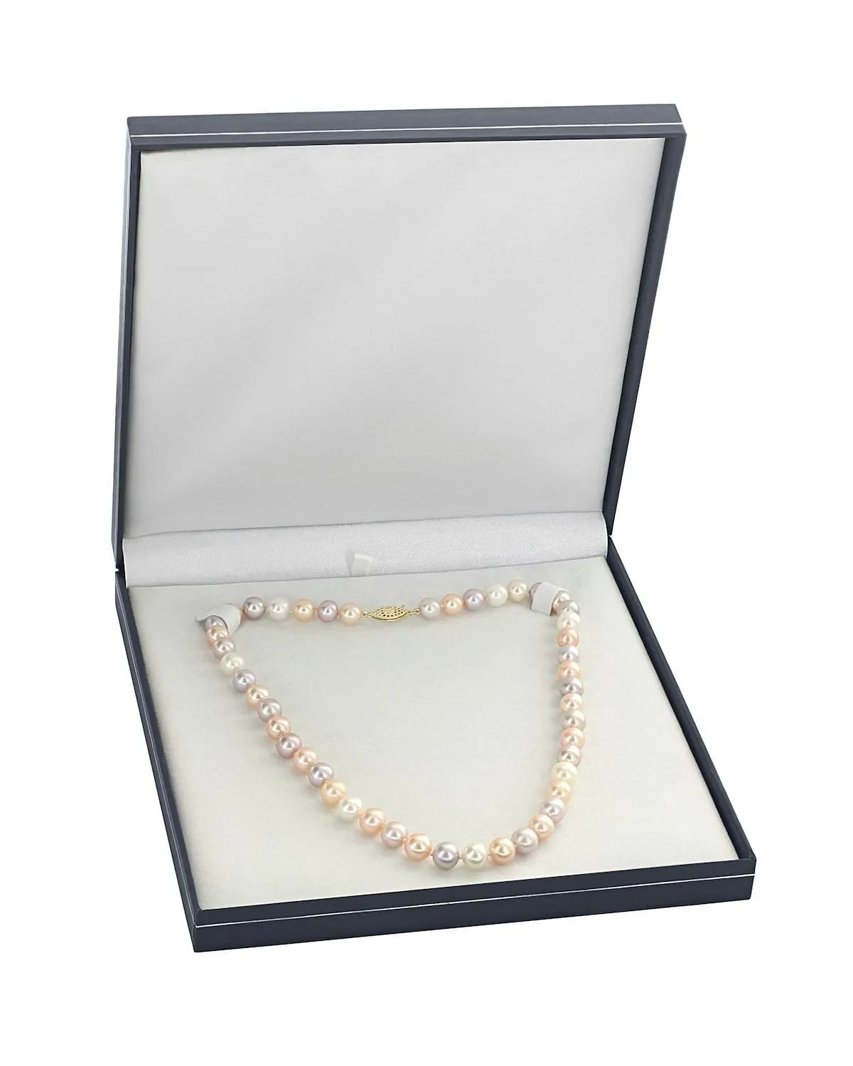 9.5-10.5mm Multicolor Freshwater Pearl Necklace - AAA Quality