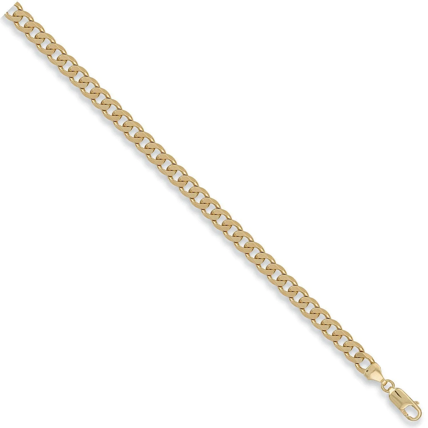 9ct Yellow Gold Solid 6mm 16 Inch Curb Necklace 22.6g