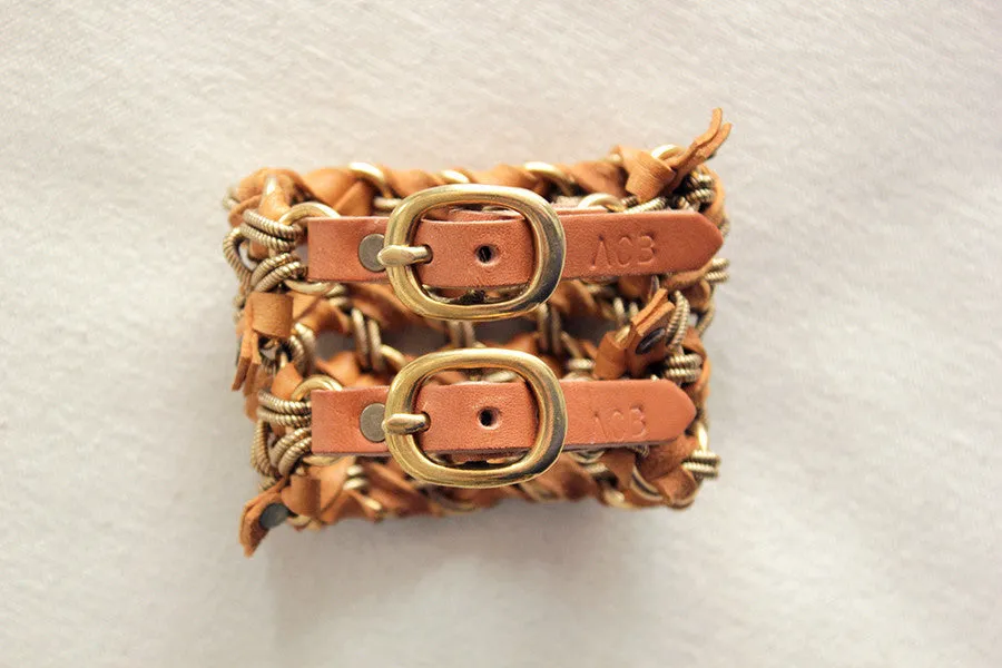 ACB Crossweave Buckle Bracelet | Tan