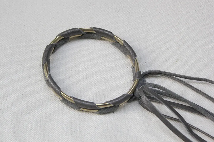 ACB Leather Weave Bangle