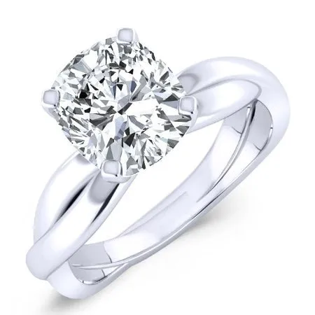 Baneberry - Cushion Moissanite Engagement Ring