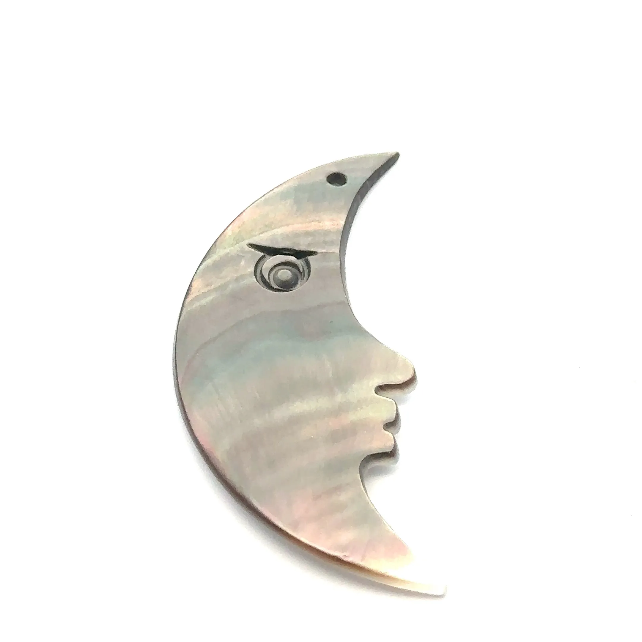 Black Tahitian Mother Of Pearl Moon Sku#M306