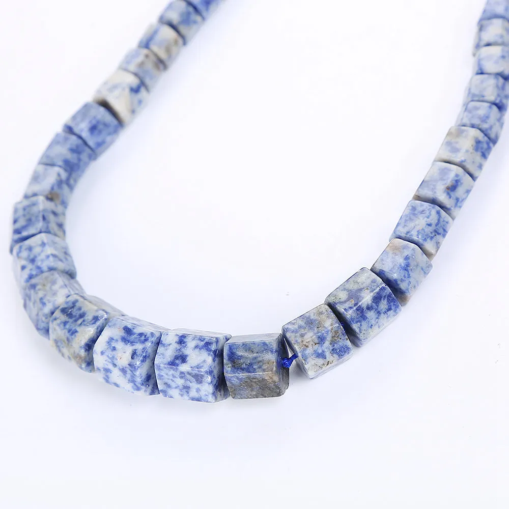 Blue Stone Bead Natural Jewelry Design Men Necklace