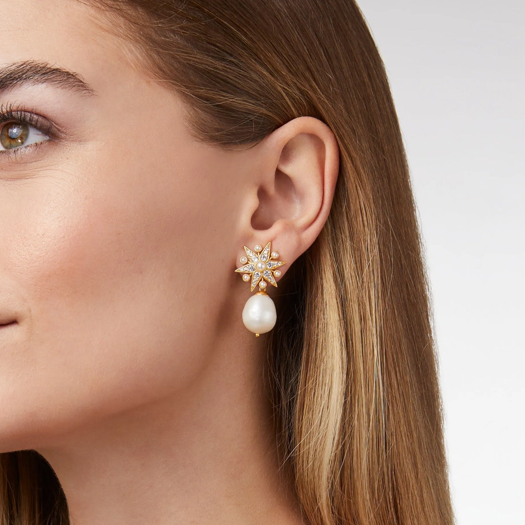 Celeste Pearl Drop Earring