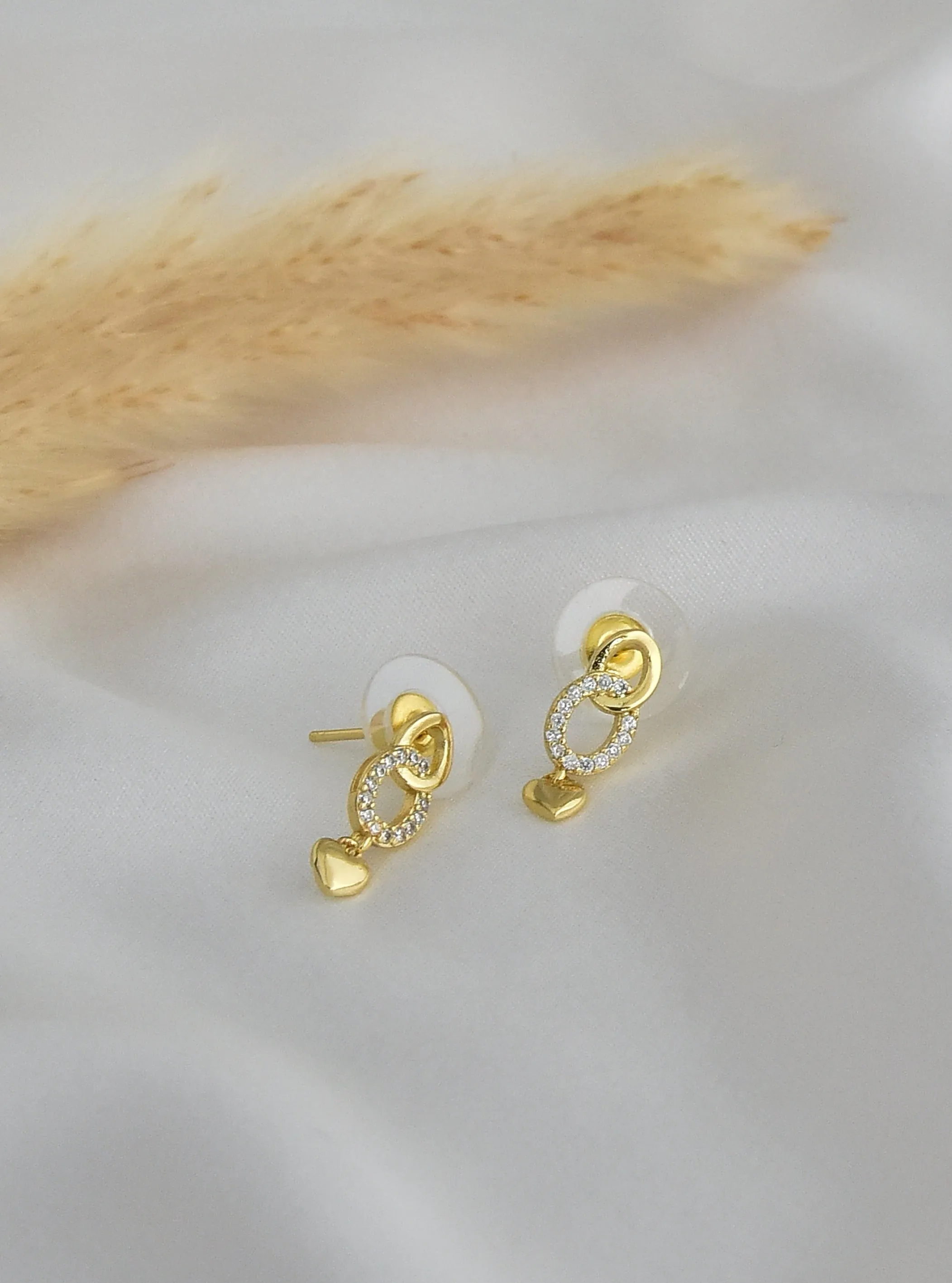 Charming Heart Drop Earrings