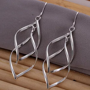 Charming Windchime Silver Hook Earrings