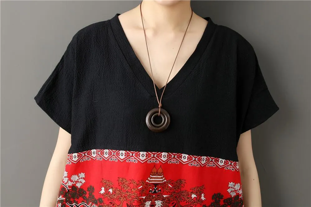 Chinese Art Maxi Dress