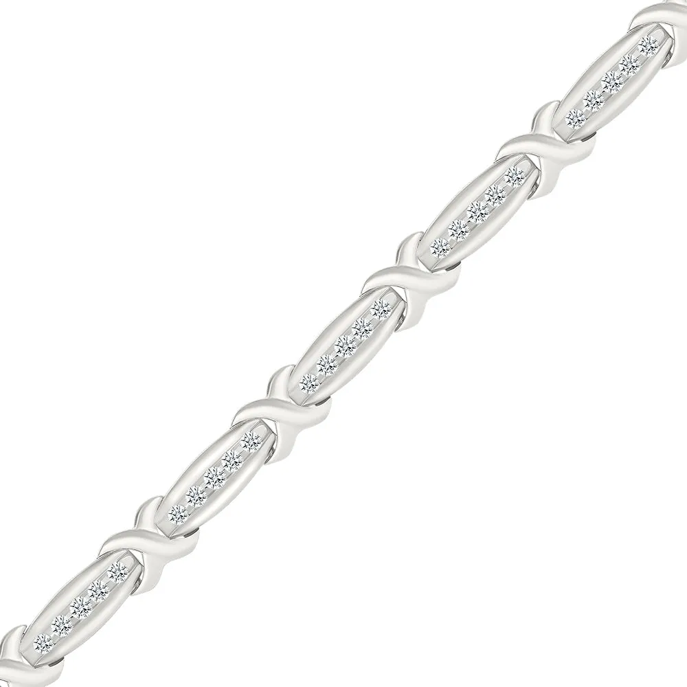 Classy Deco Diamond Bracelet