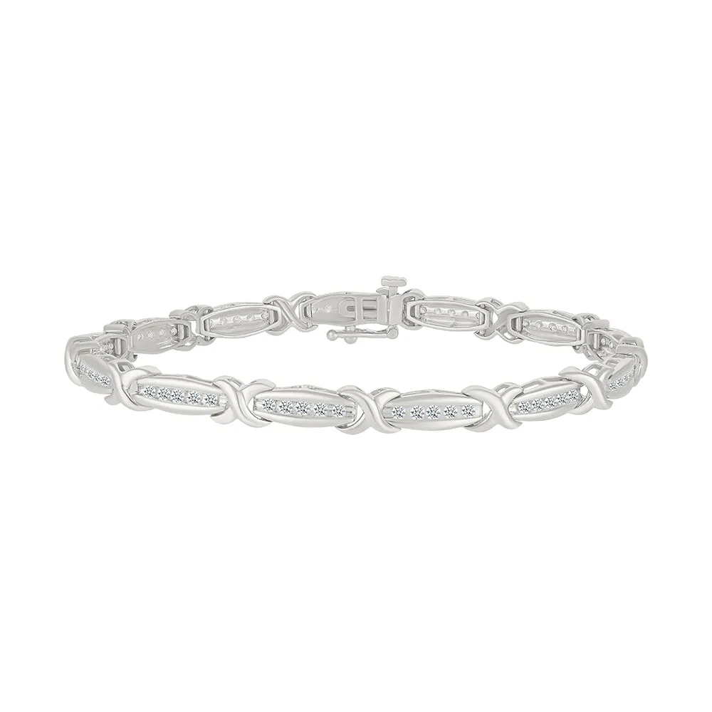 Classy Deco Diamond Bracelet