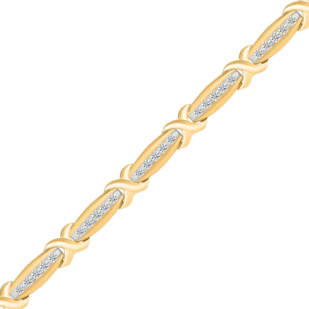 Classy Deco Diamond Bracelet