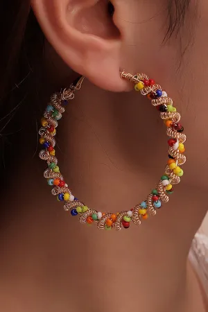 Colorful Loop Boho Style Earrings