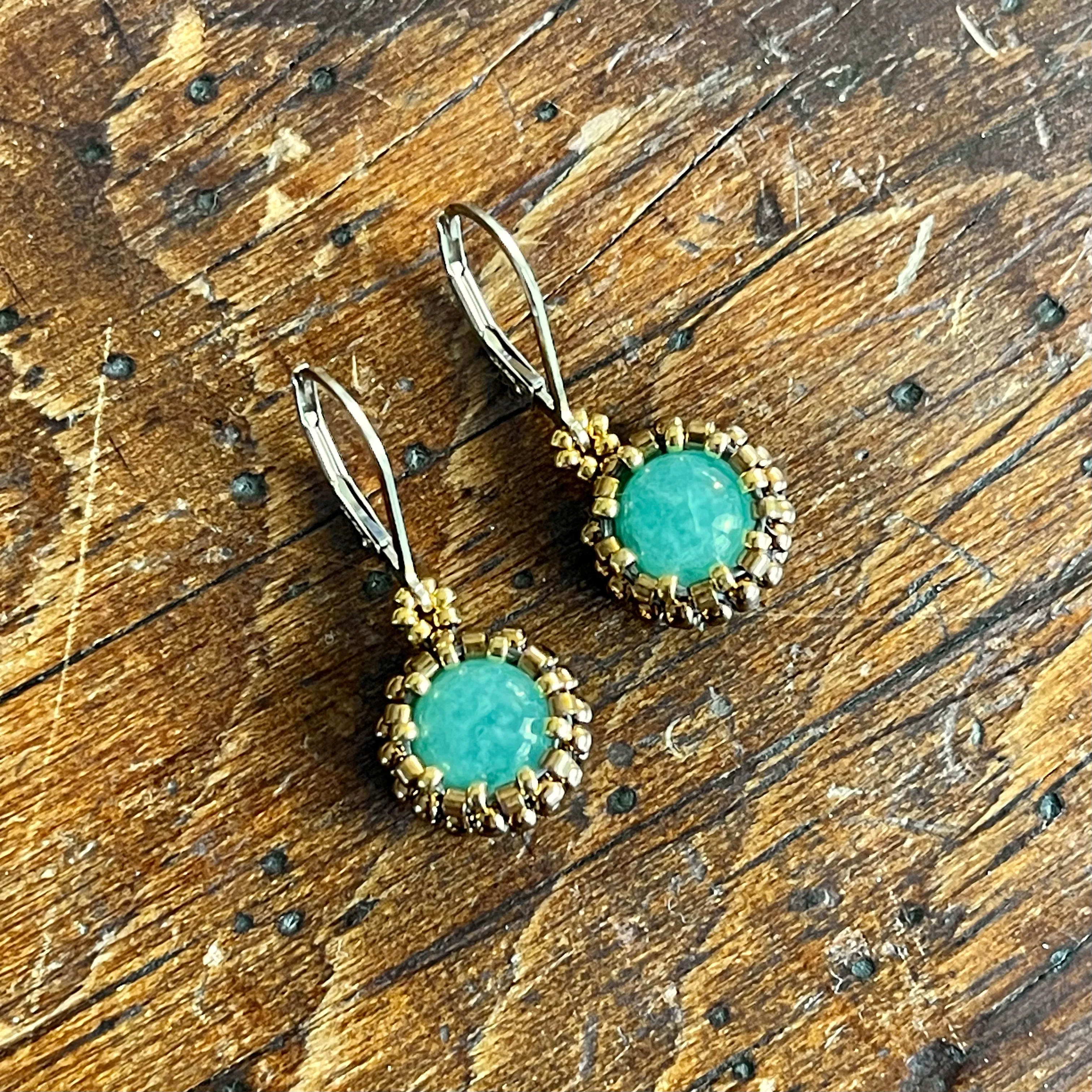 Dainty Amazonite Earrings