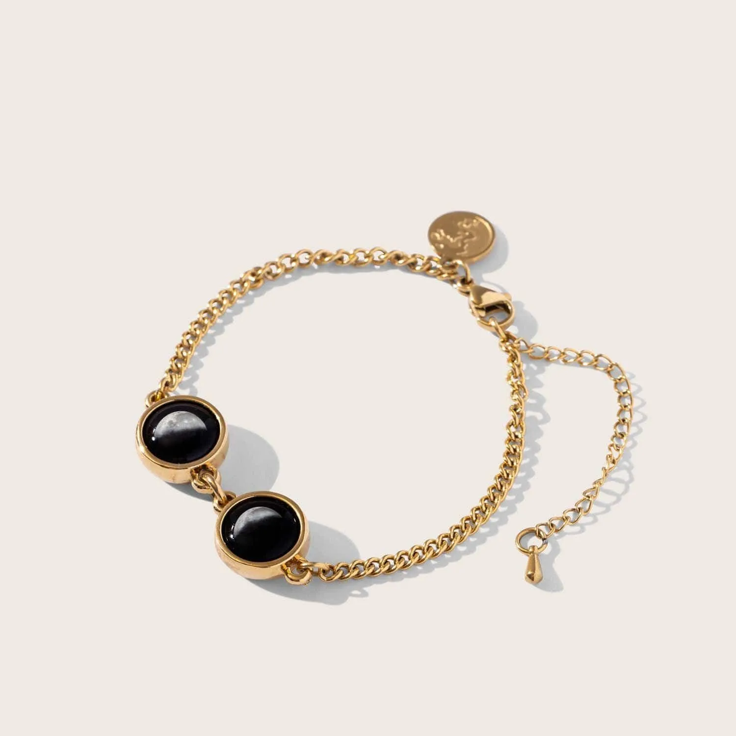 Double Moon Pallene Bracelet in Gold