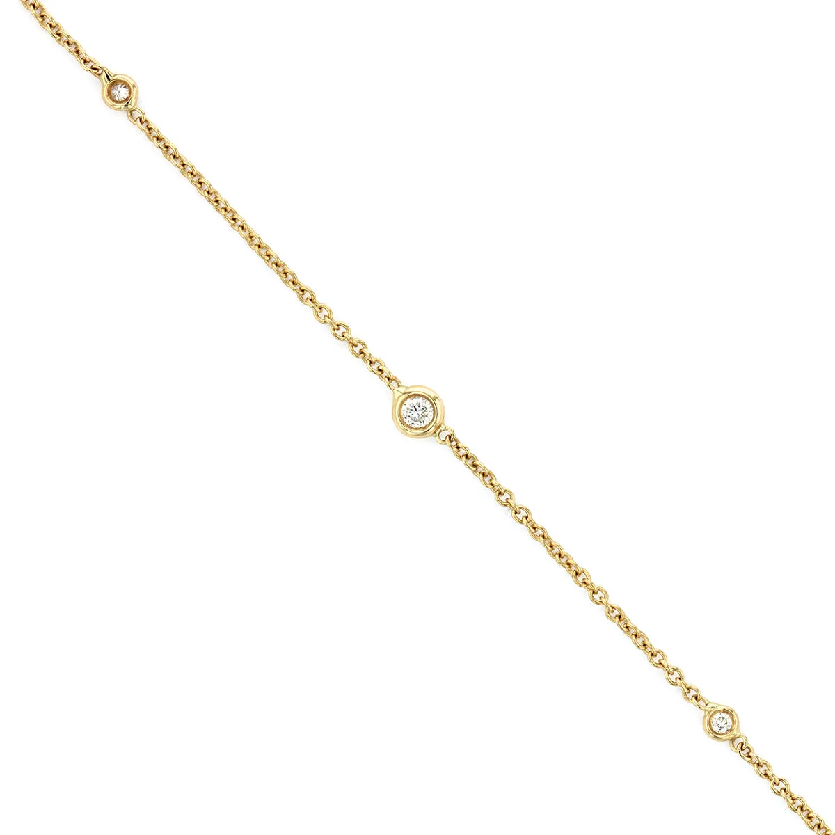 Everyday Diamonds Collection Station Diamond Necklace | 18K Yellow Gold