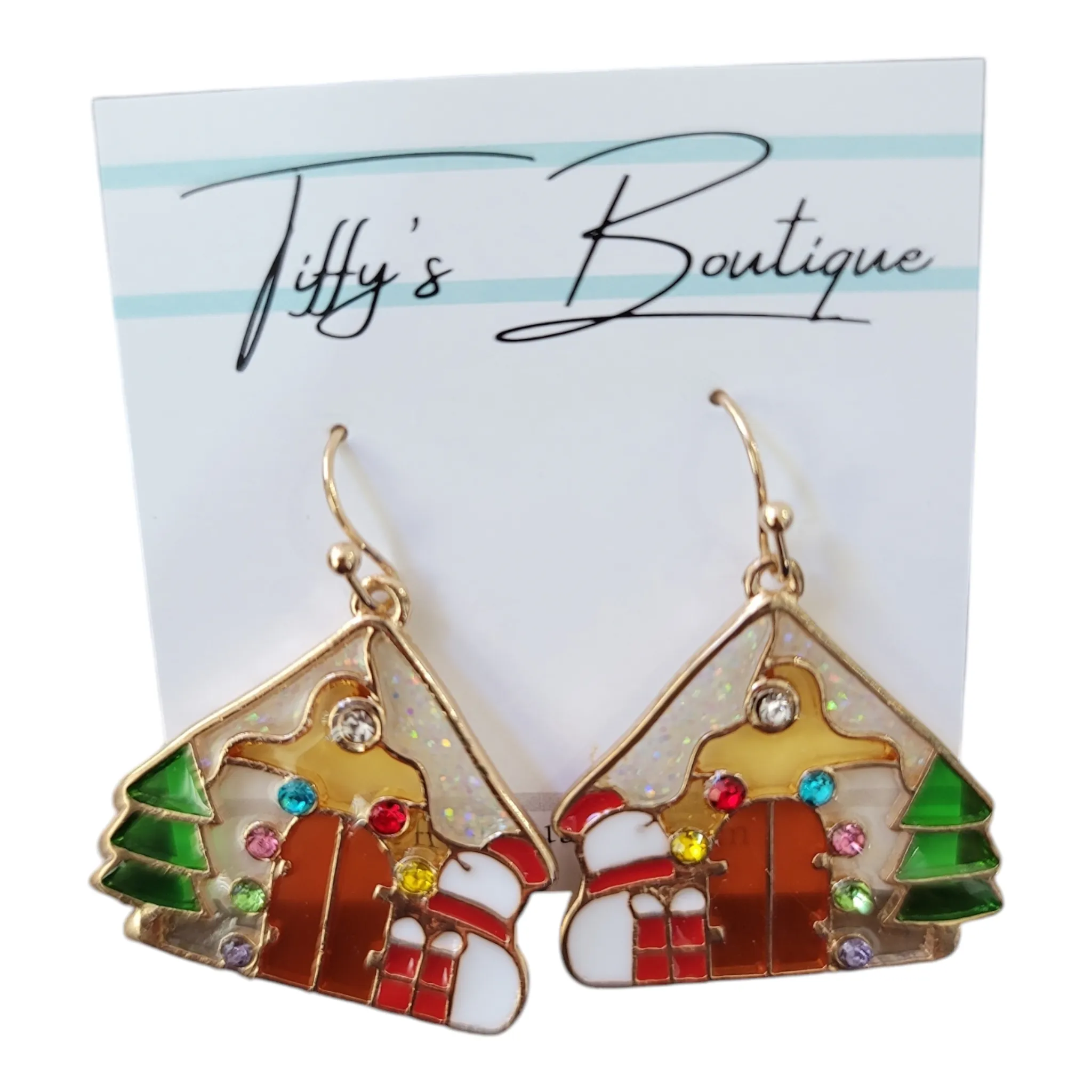 Gingerbread House Dangle Earrings