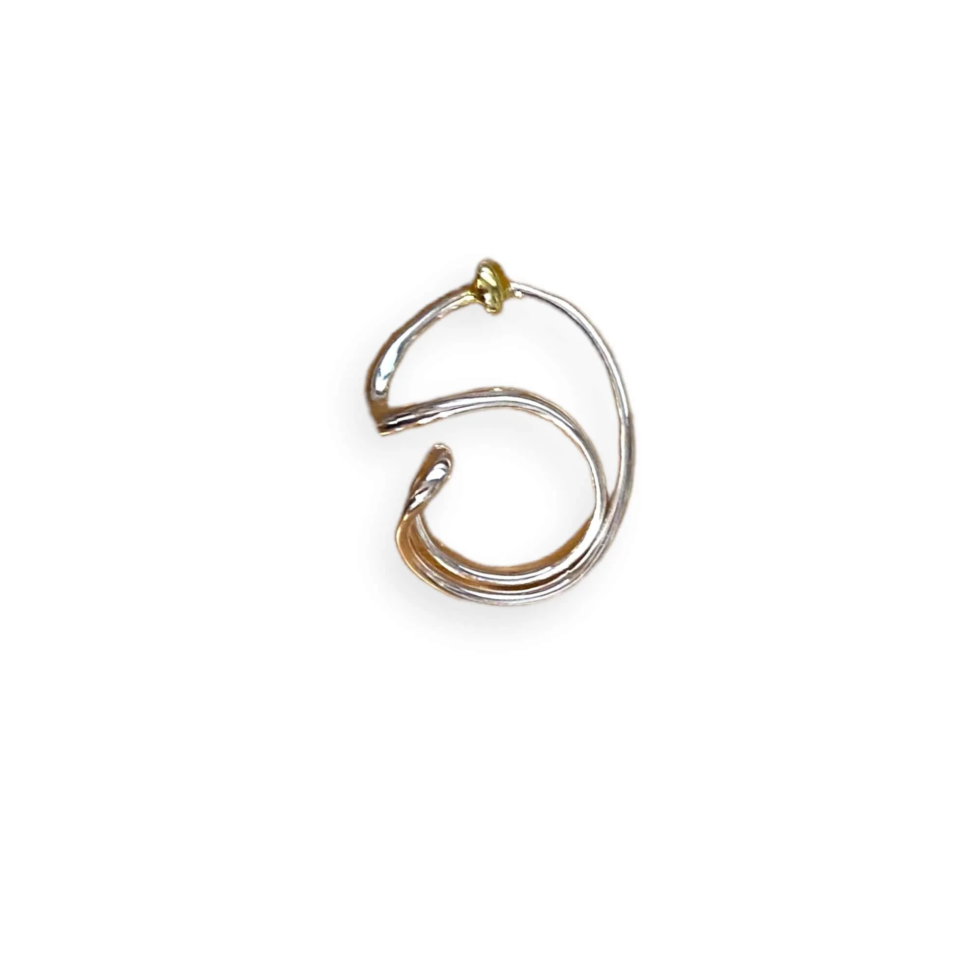 Glamorous Asymmetric Wave Ring