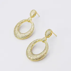 Gleaming Pave Earrings R16