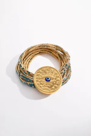 GLOBAL NOMAD STRETCH BRACELET GOLD