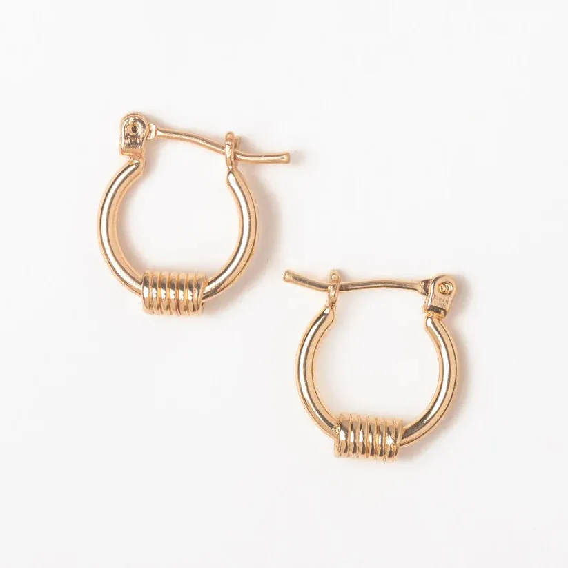 Gold Ring Hoop Earrings