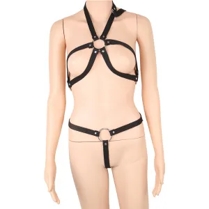 Halter Neck Kinky Bra and Thong Panties