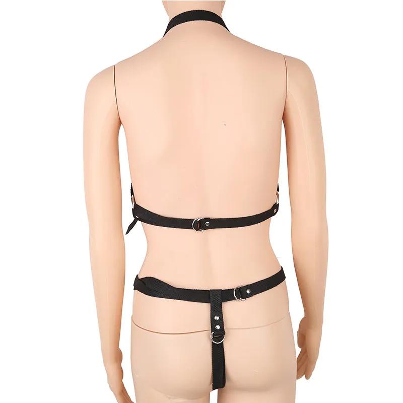 Halter Neck Kinky Bra and Thong Panties