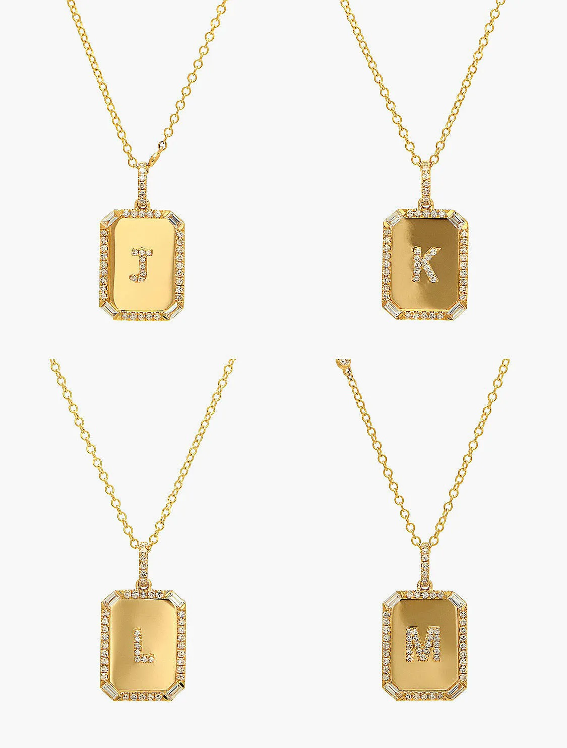 INITIAL MINI NAMEPLATE NECKLACE