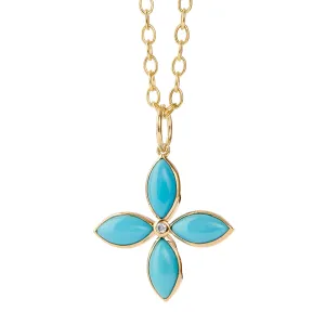 Jardin Sleeping Beauty Turquoise Marquise Pendant