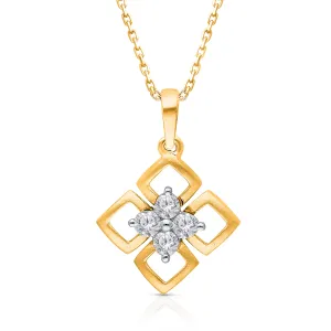 Kallati Eternal Two-Tone Gold Diamond Pendant