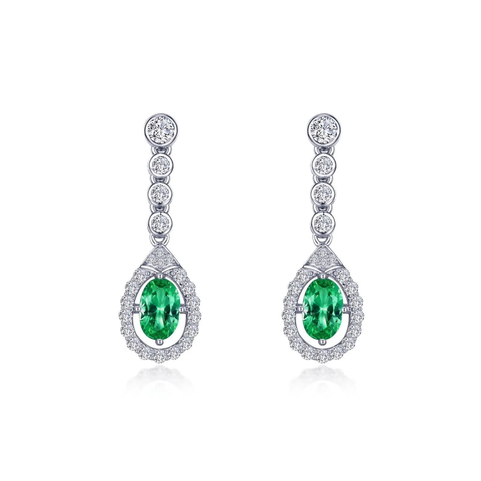 Lafonn Classic Emerald Earring E0579CEP00