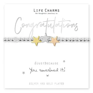 Life Charm You Smashed It Stars Bracelet