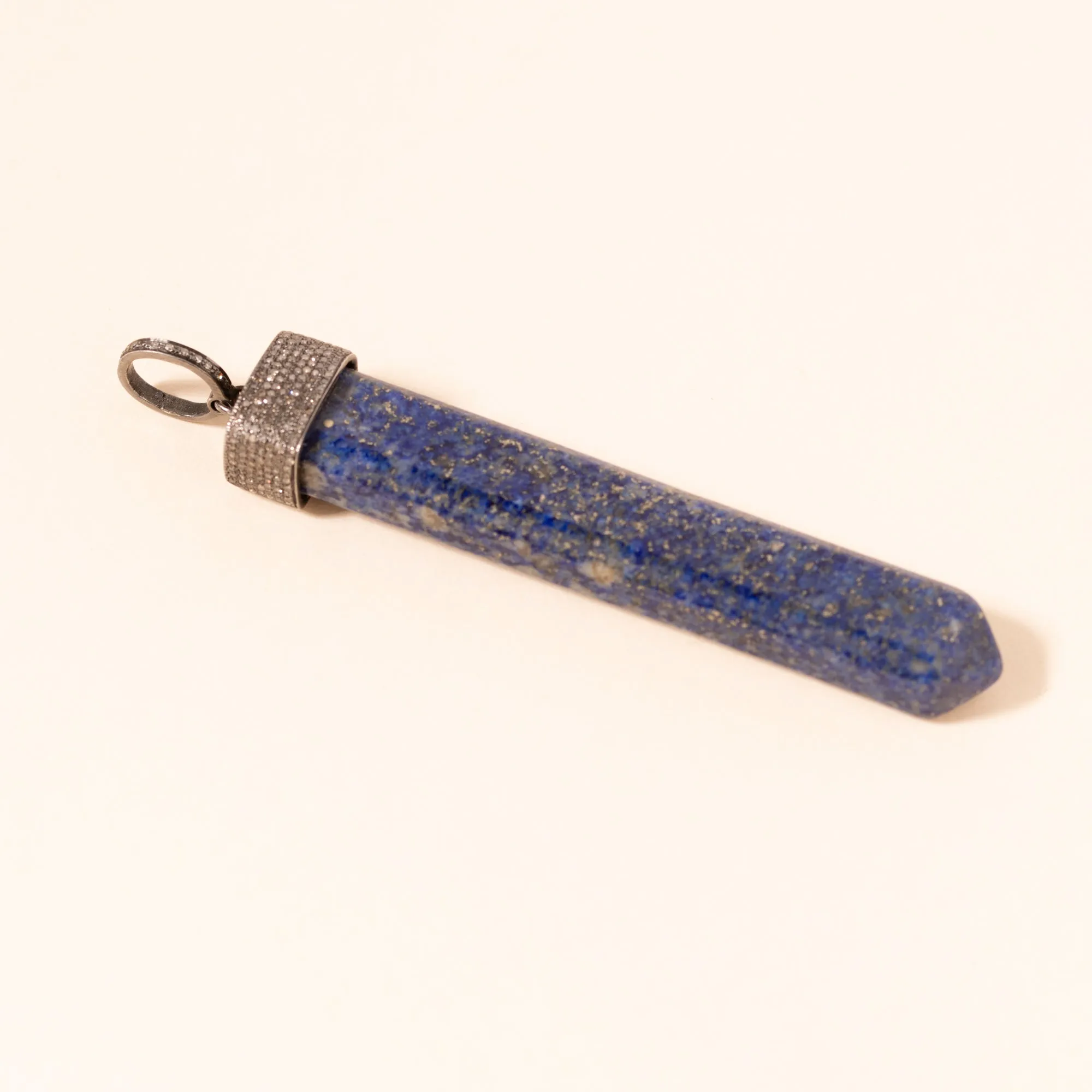 Long Pointed Lapis Pendant