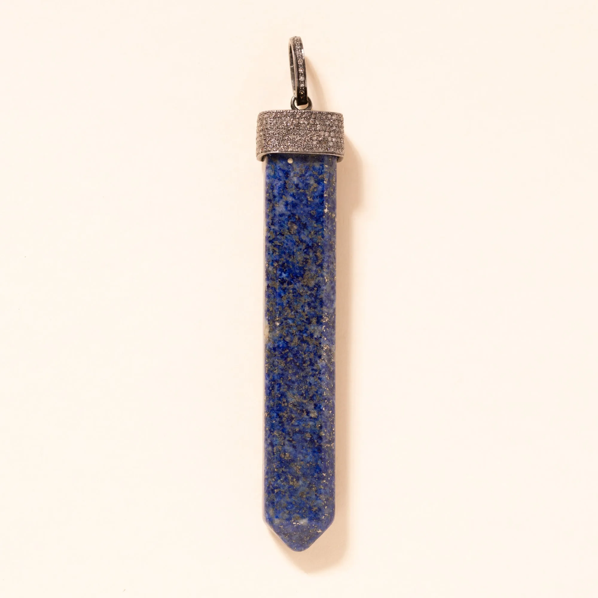 Long Pointed Lapis Pendant