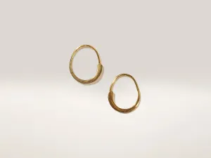 Loop Hoop Earrings (242 / W / GOLD)