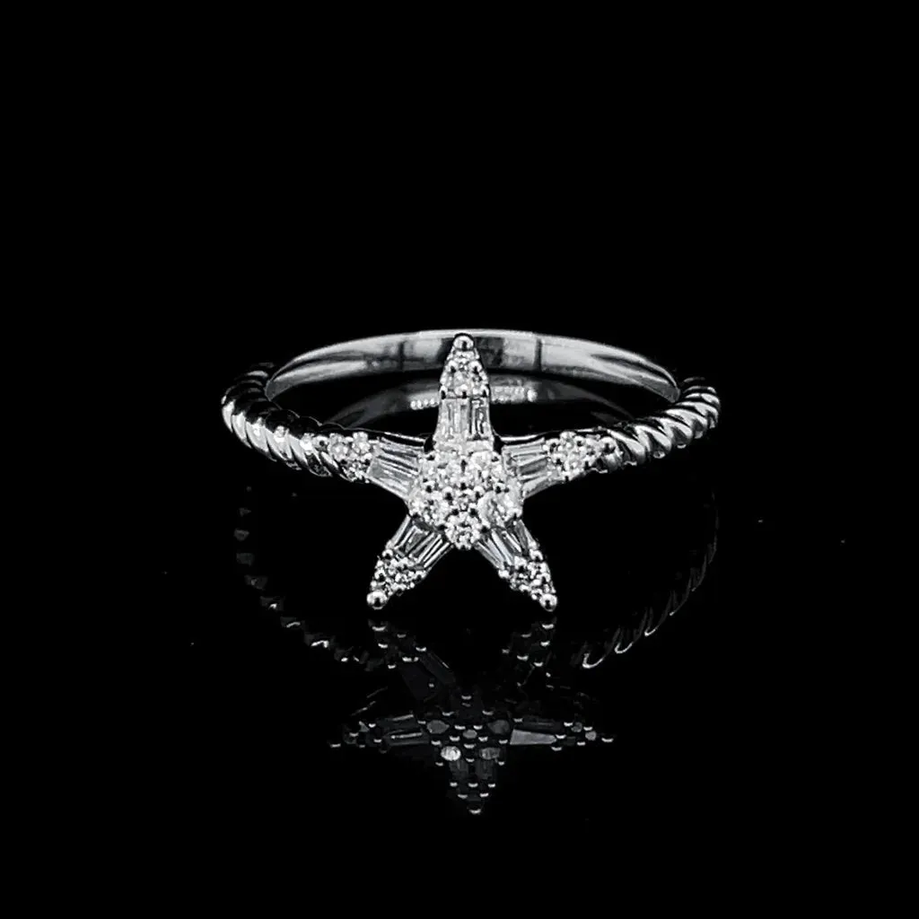 #LVNA2024 | Classic Star Deco Diamond Ring 14kt