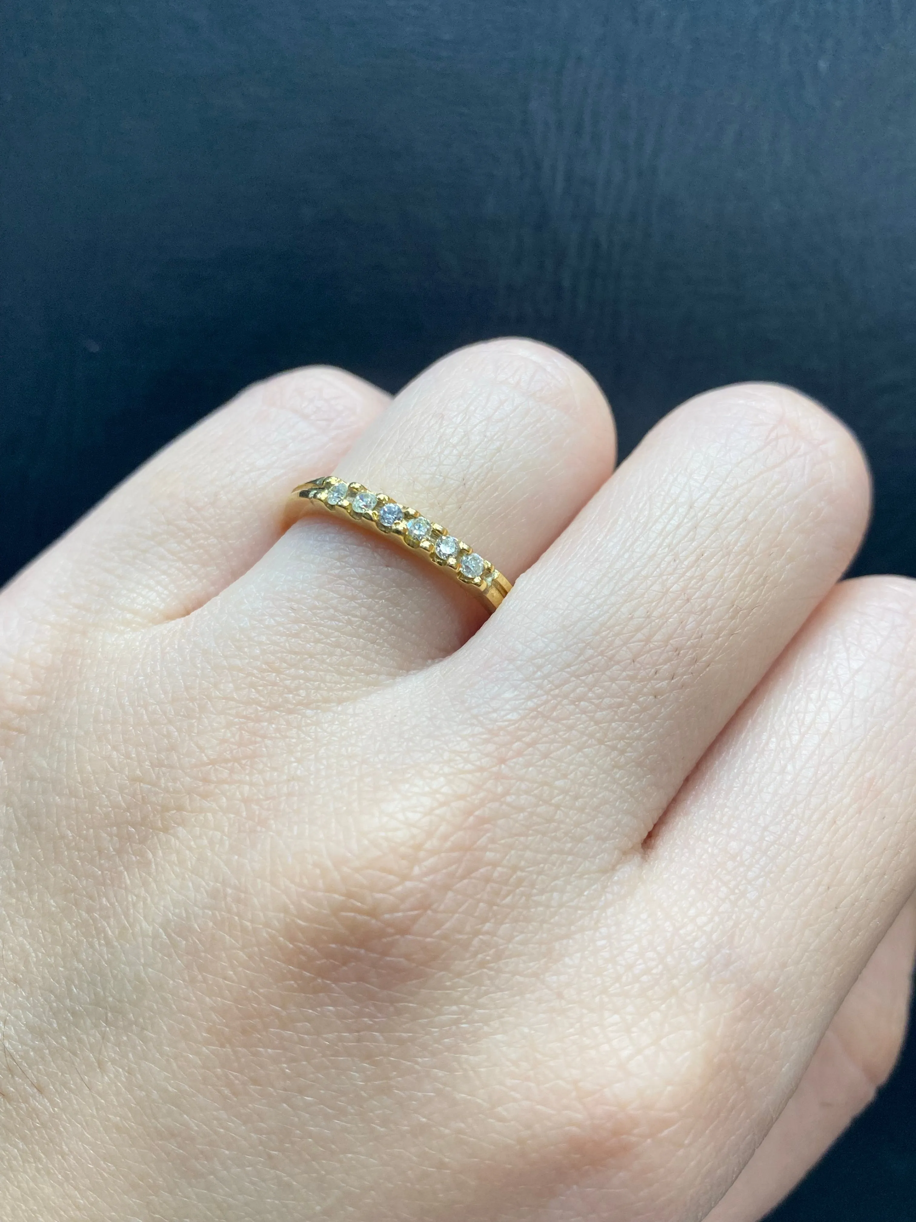 Made-To-Order | Golden Half Eternity Diamond Ring 14kt | #ThePromise