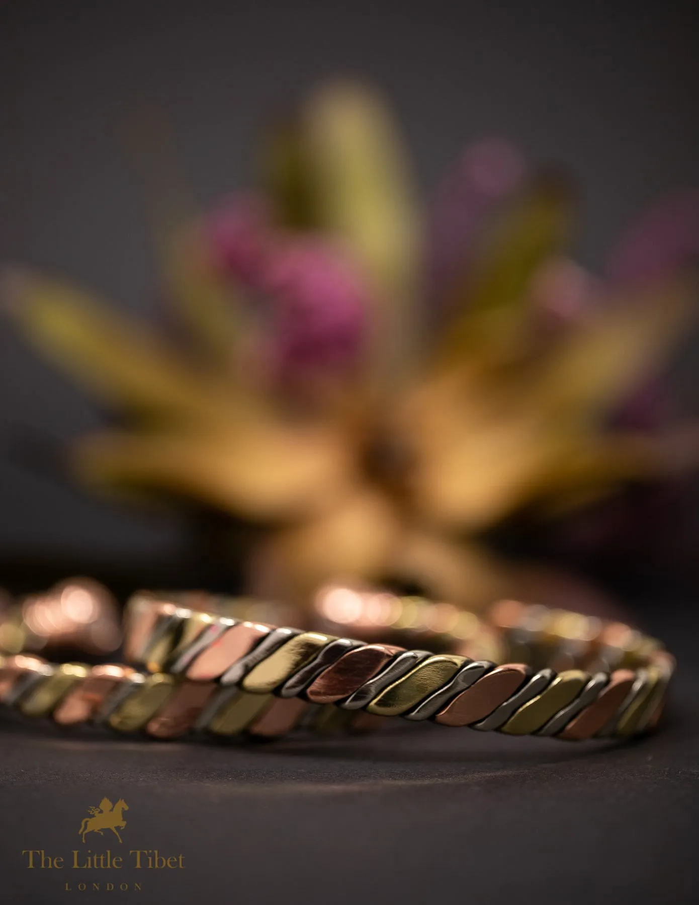 Magnetic Healing Slanted Stripes Bangle