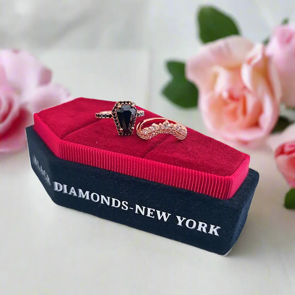 Married Till Buried Personalized Coffin Ring Box