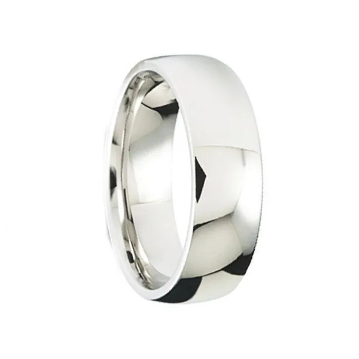 Men’s Polished Cobalt Comfort-Fit Wedding Band - 7mm