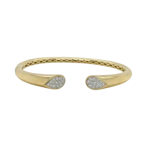 OPEN DIAMOND EDGE BANGLE