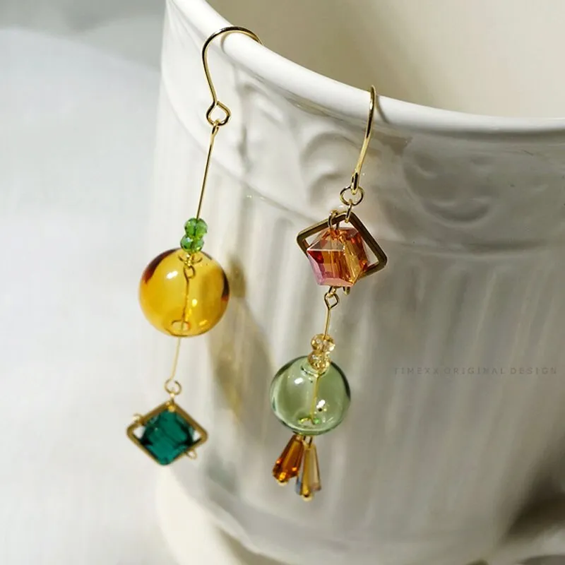 Original Handmade Long Drop Earrings For Women Charming