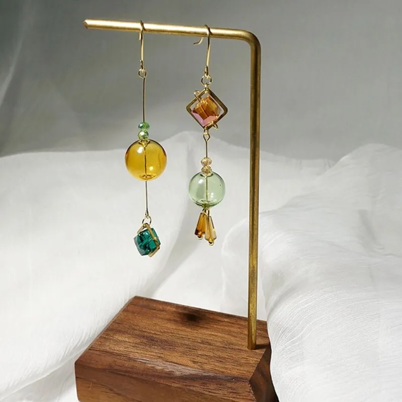 Original Handmade Long Drop Earrings For Women Charming