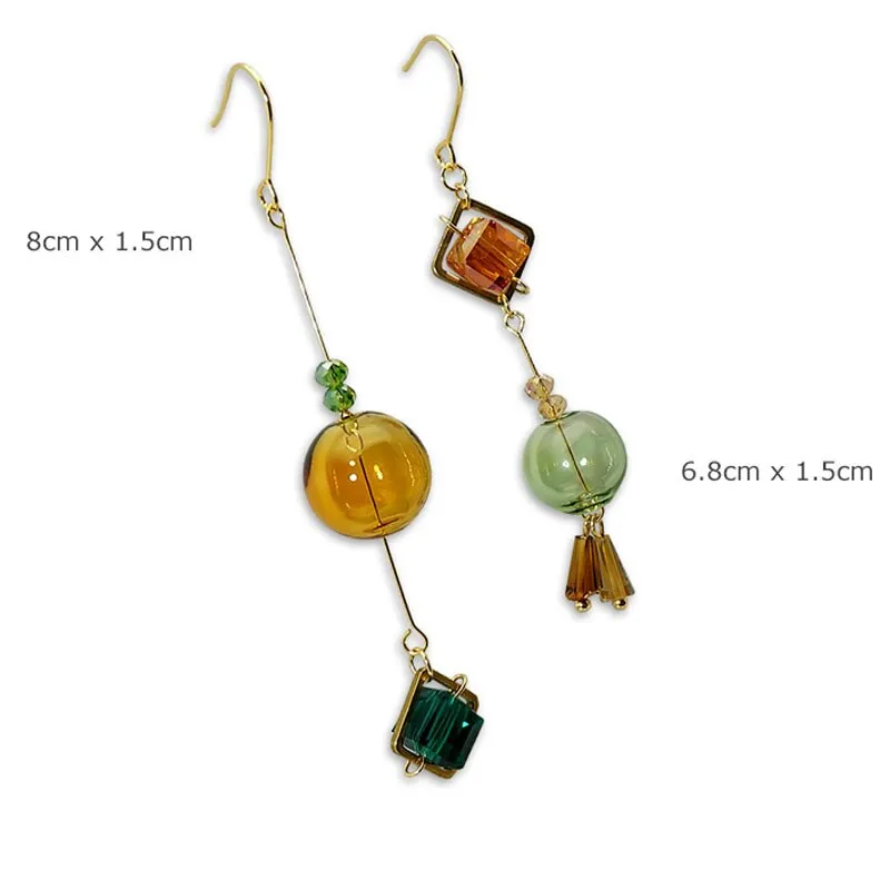 Original Handmade Long Drop Earrings For Women Charming