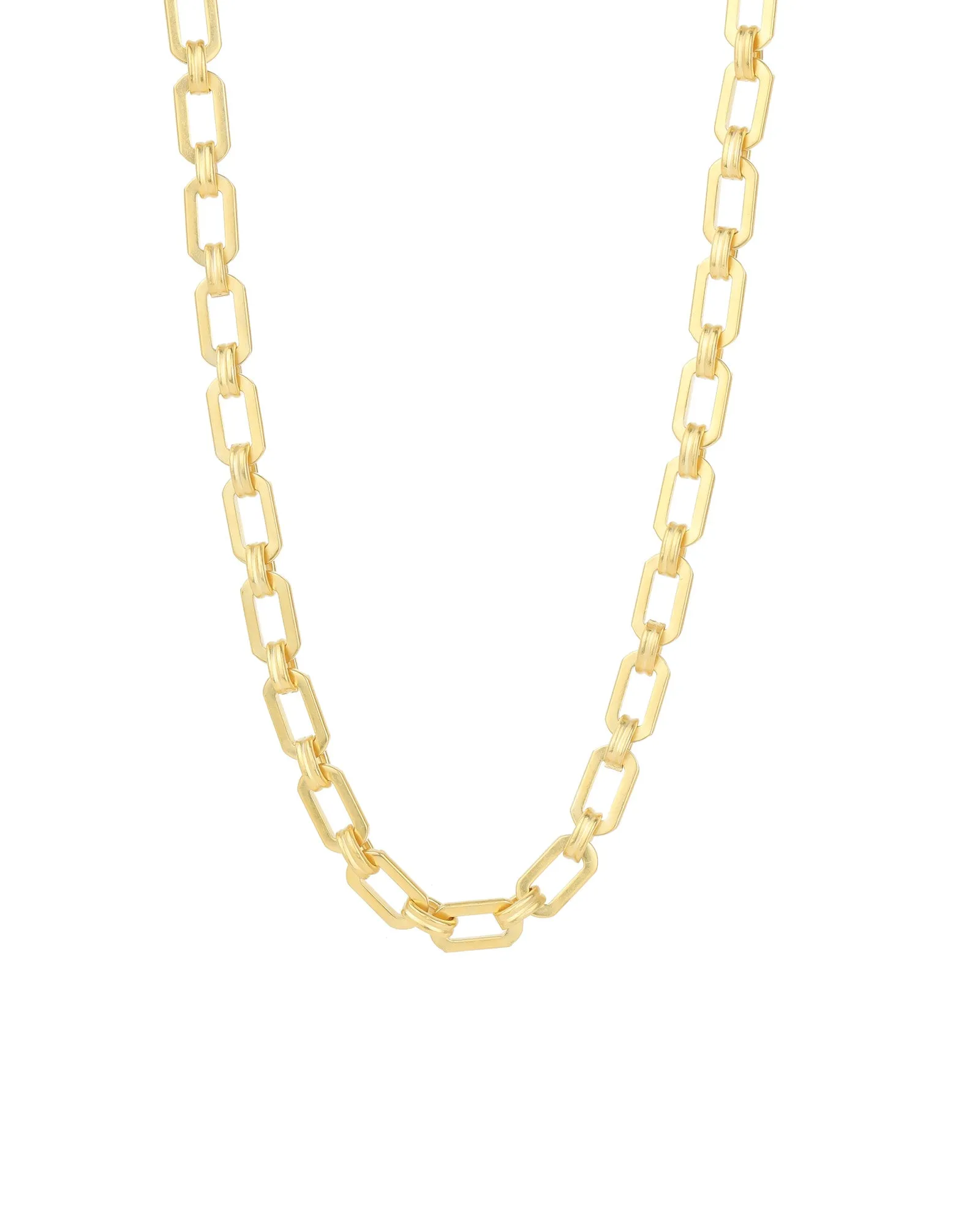 Oval Link Single Ring Necklace