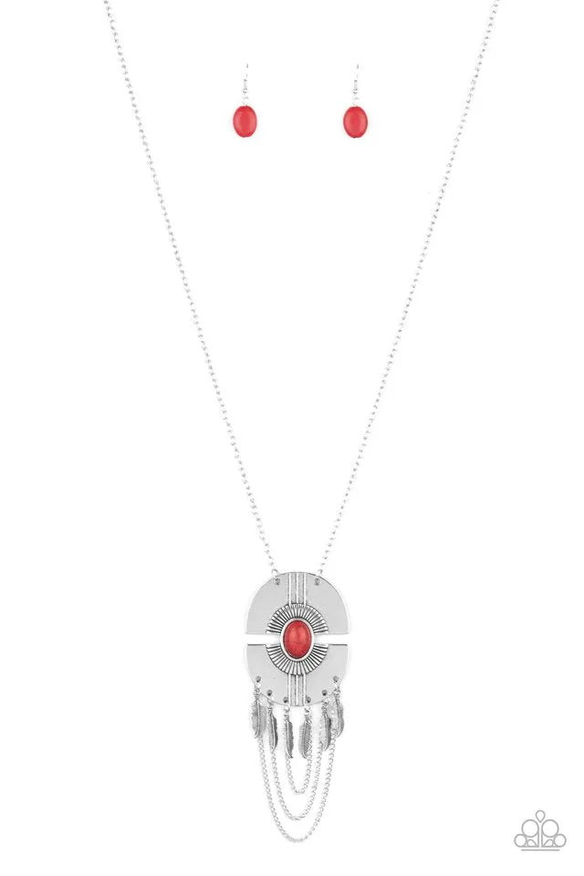 Paparazzi Necklace ~ Desert Culture - Red