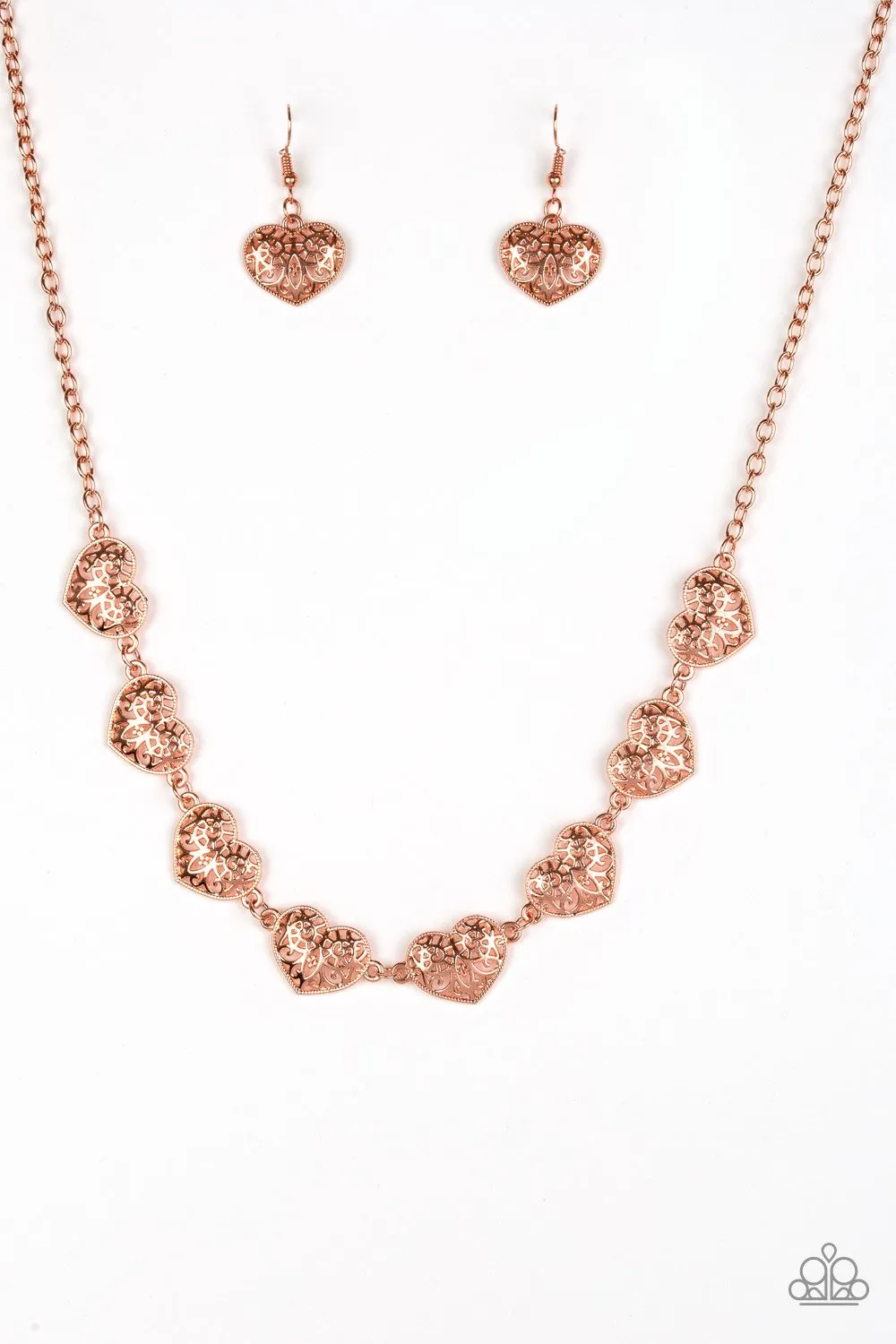 Paparazzi Necklace ~ Easy To Adore - Copper